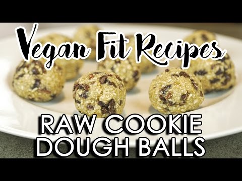 Raw Vegan Cookie Dough Balls